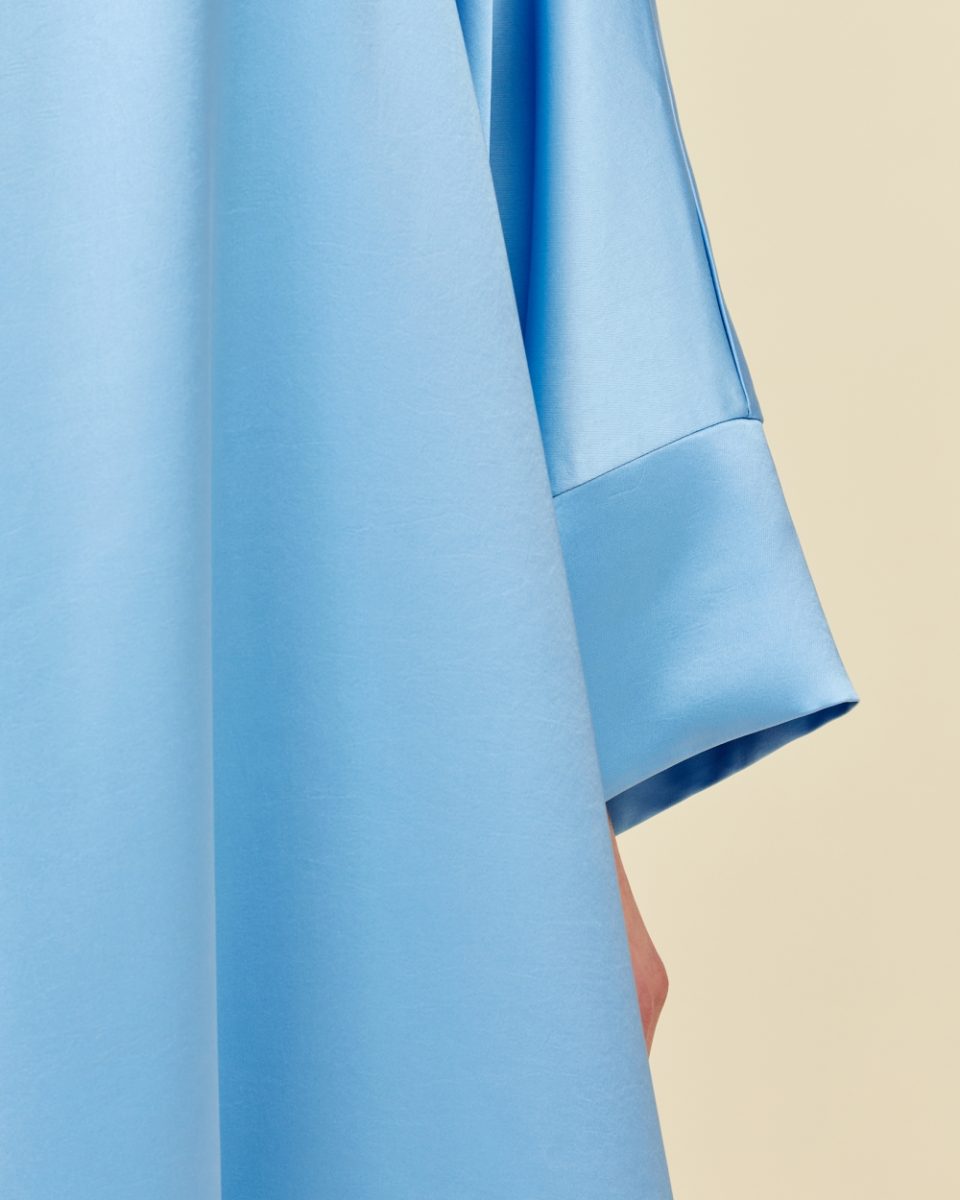 SORAYA DRESS SATIN LIGHT BLUE Maison Mara SORAYA DRESS SATIN LIGHT BLUE Maison Mara