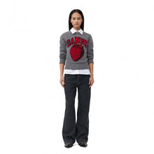 Load image into Gallery viewer, GRAPHIC O-NECK PULL OVER STRAWBERRY FROST GREY
