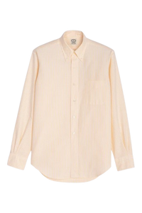 CORPORATE SHIRT BEIGE/WHITE STRIPES