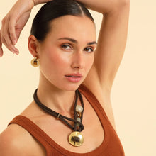 Load image into Gallery viewer, KIMIYA EARRINGS KHAKI TIGERS EYE

