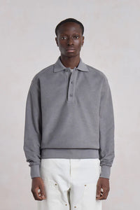 POLO SWEATSHIRT ANTHRACITE GREY