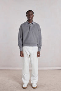 POLO SWEATSHIRT ANTHRACITE GREY