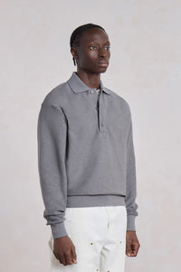 POLO SWEATSHIRT ANTHRACITE GREY