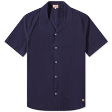 Load image into Gallery viewer, SHIRT SHORT SLEEVE SHARKFIN COLLAR NAVY
