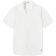 SHIRT SHORT SLEEVE SHARKFIN COLLAR MILK