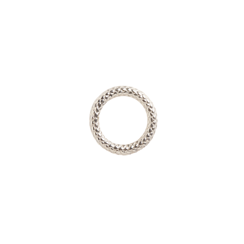 SILVER ROPE TEXTURED RING