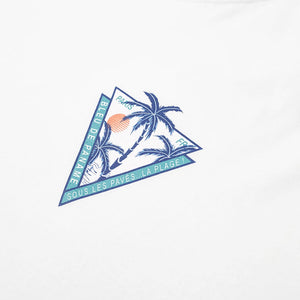 T-SHIRT PALM PRINT WHITE