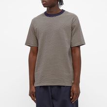 Load image into Gallery viewer, HERITAGE STRIPED T-SHIRT NAVY/DUNE
