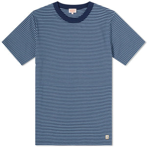 HERITAGE STRIPED T-SHIRT DARK BLUE/STONE