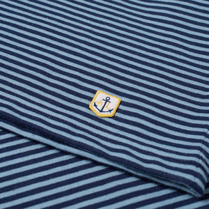 HERITAGE STRIPED T-SHIRT DARK BLUE/STONE