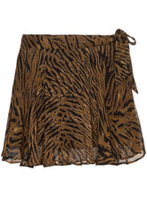 Load image into Gallery viewer, MINI SKIRT PRINTED GEORGETTE TIGER

