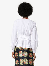Load image into Gallery viewer, WRAP SHIRT COTTON POPLIN BRIGHT WHITE

