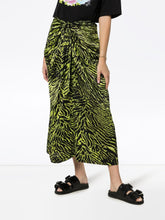 Load image into Gallery viewer, SILK SKIRT LIME TIGER
