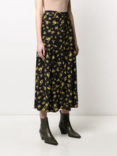 Load image into Gallery viewer, SKIRT PRINTED CREPE BLACK
