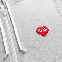 Load image into Gallery viewer, SPACE INVADER ZIPPED HOODIE
