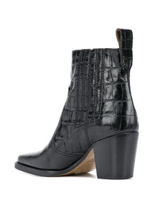 ANKLE BOOTS WESTERN BLACK