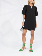 Load image into Gallery viewer, MINI DRESS HEAVY CREPE BLACK
