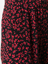 Load image into Gallery viewer, PANTS PRINTED CREPE BLACK/RED
