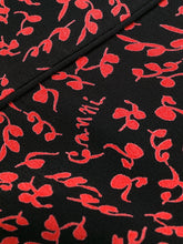 Load image into Gallery viewer, PANTS PRINTED CREPE BLACK/RED
