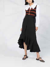 Load image into Gallery viewer, WRAP SKIRT HEAVY CREPE BLACK
