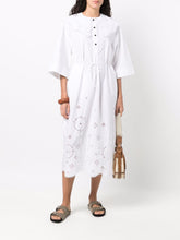 Load image into Gallery viewer, OVERSIZED DRESS BRODERIE ANGLAISE BRIGHT WHITE
