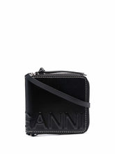 Load image into Gallery viewer, COMPACT ZIP AROUND WALLET BLACK
