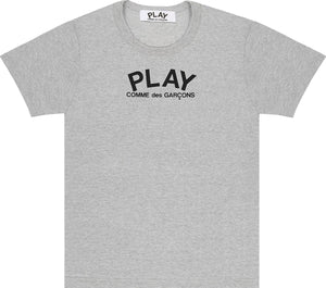 GREY T-SHIRT WITH PLAY LOGO AND HEART ON BACK