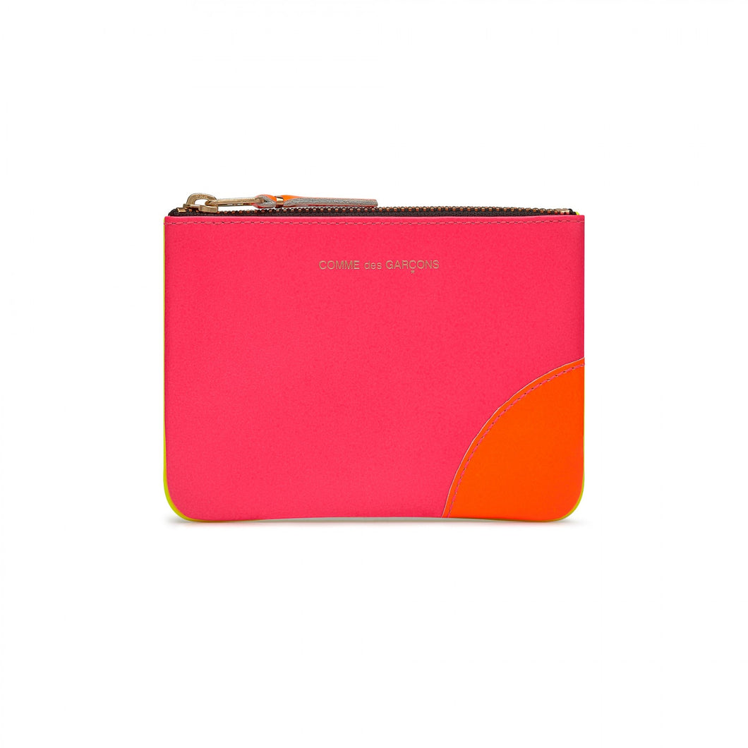 SMALL POUCH SUPERFLUO PINK YELLOW