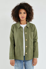Load image into Gallery viewer, HERITAGE FISHERMAN JACKET MILITARY WOMEN
