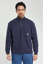 Load image into Gallery viewer, HERITAGE ZIP NECK SWEATER NAVY MEN
