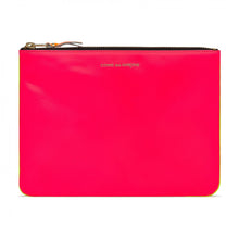 Load image into Gallery viewer, ZIP POUCH SUPERFLUO PINK YELLOW
