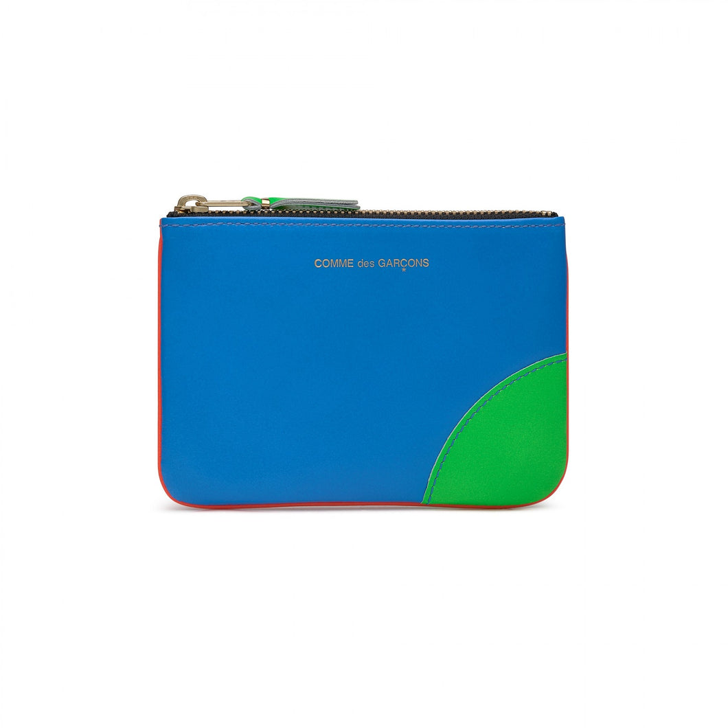 SMALL POUCH SUPERFLUO ORANGE BLUE