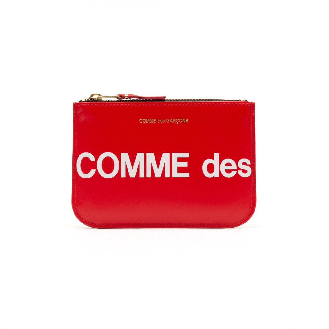 SMALL POUCH HUGE LOGO RED