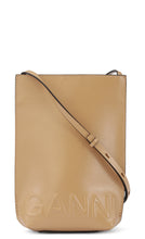 Load image into Gallery viewer, SMALL CROSSBODY BANNER BAG RECYCLED LEATHER TANNIN
