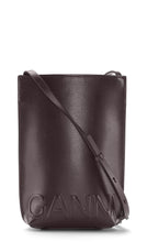 Load image into Gallery viewer, SMALL CROSSBODY BANNER BAG RECYCLED LEATHER BURGUNDY
