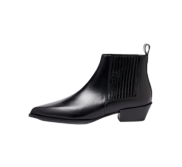 BEA CALF LEATHER ANKLE BOOT BLACK