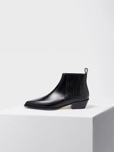 BEA CALF LEATHER ANKLE BOOT BLACK