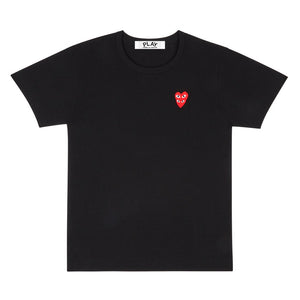 BLACK T-SHIRT HEART ON HEART
