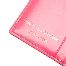 Load image into Gallery viewer, WALLET FLUO SQUARES FOLD PINK/BLUE
