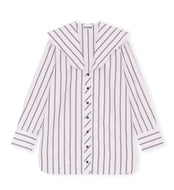 V-NECK SHIRT MISTY LILAC
