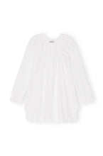 Load image into Gallery viewer, COTTON POPLIN SQUARE NECK MINI DRESS BRIGHT WHITE
