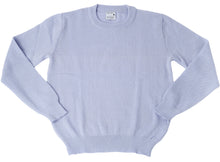 Load image into Gallery viewer, WOOL &amp; MOHAIR ROUND NECK KNIT ZEN BLUE

