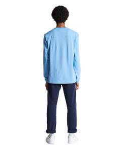 PIQUE LONG SLEEVE ROBIA BLUE