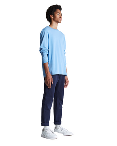 PIQUE LONG SLEEVE ROBIA BLUE
