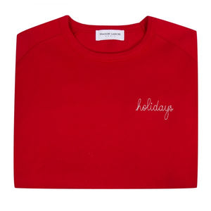 HOLIDAYS RED SWEATER