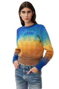GRAPHIC O-NECK PULLOVER CLOISONNE