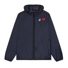 Load image into Gallery viewer, K-WAY X CDG NAVY ZIPPED RAINCOAT
