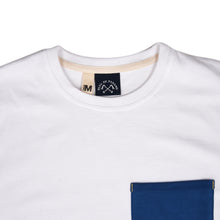 Load image into Gallery viewer, POCKET T-SHIRT PATCHWORK WHITE
