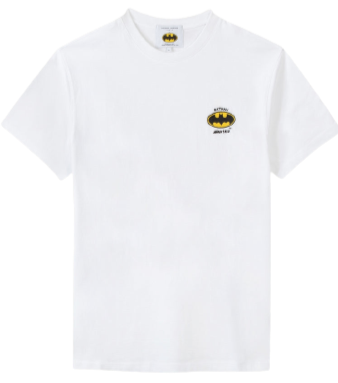 T-SHIRT BATMAN LOGO WHITE