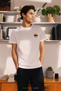 T-SHIRT BATMAN LOGO WHITE